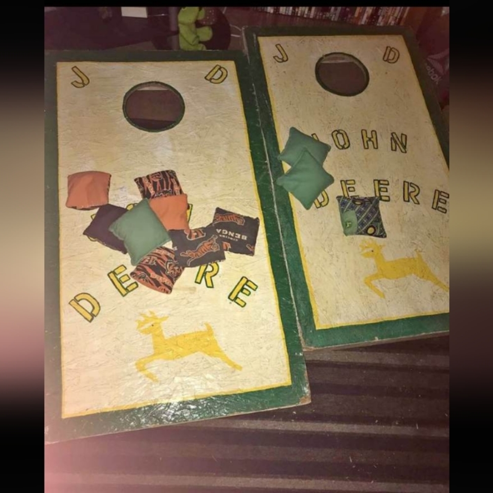 Corn hole boards and bags